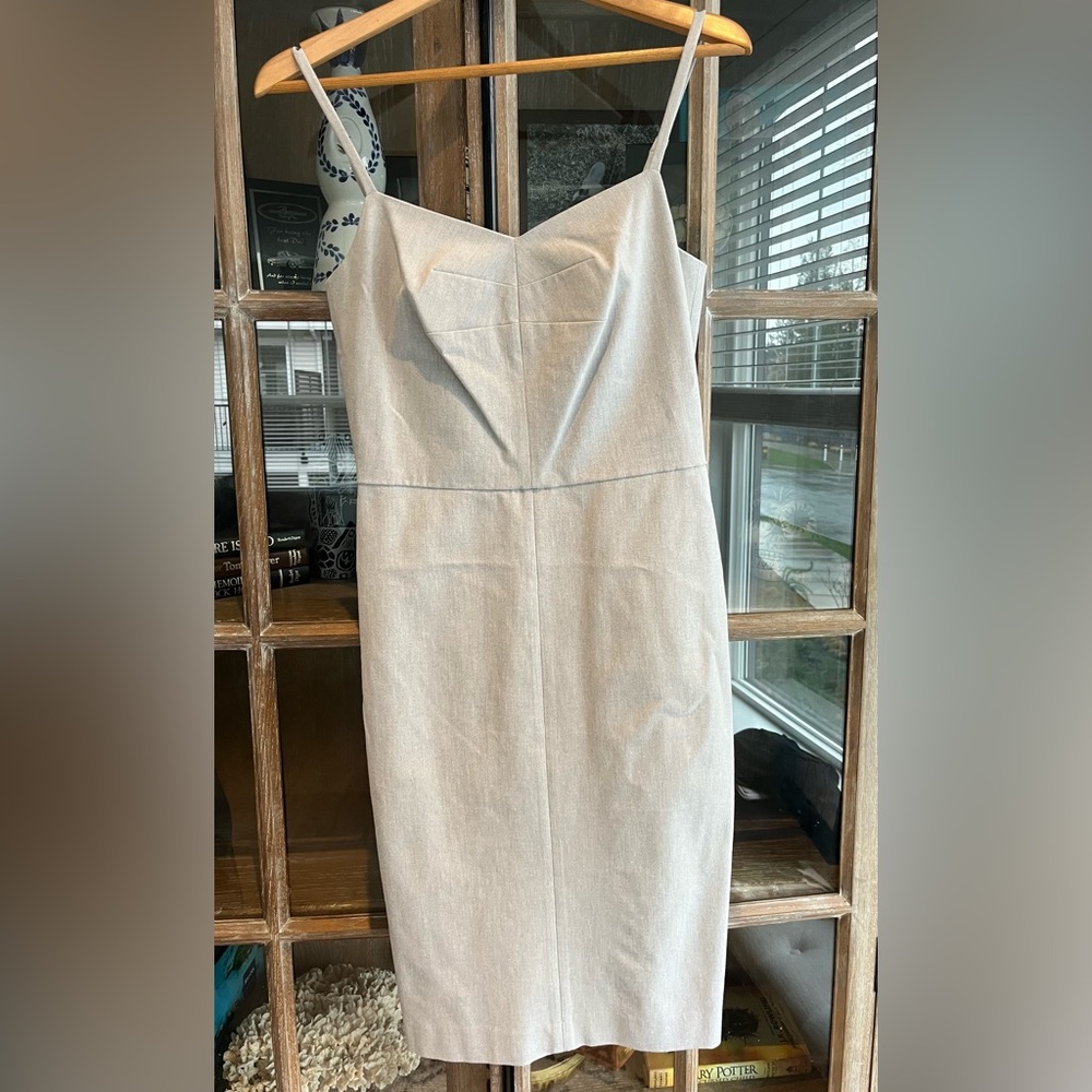 Banana Republic Grey Sheath Dress, 2 tall